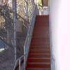Stair installed in a tight spot at Mt Washington ES, LAUSD, for DJM Construction.